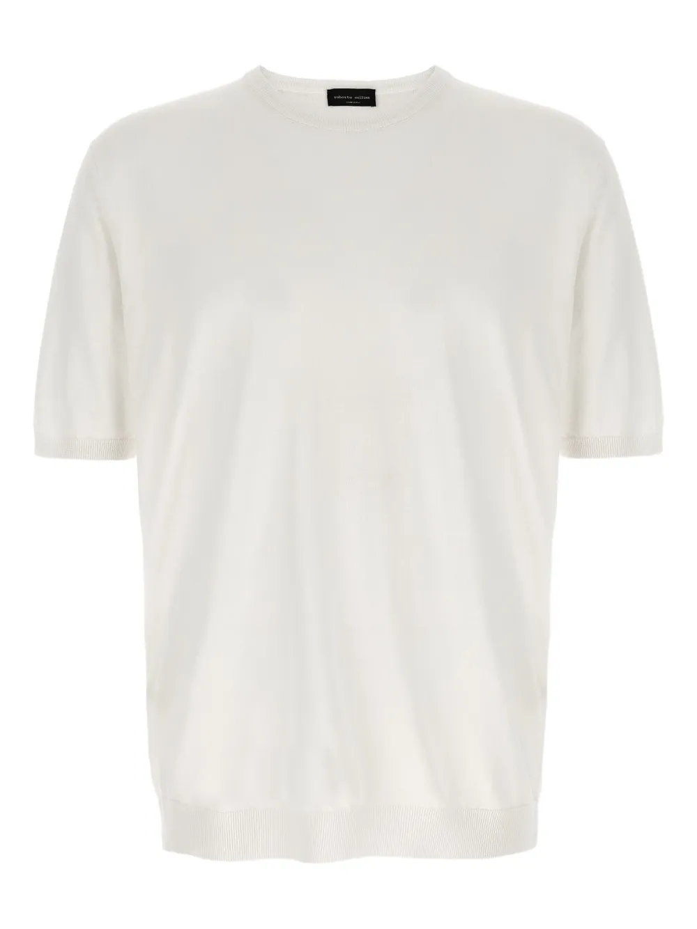 Roberto Collina Gebreid T-shirt Wit
