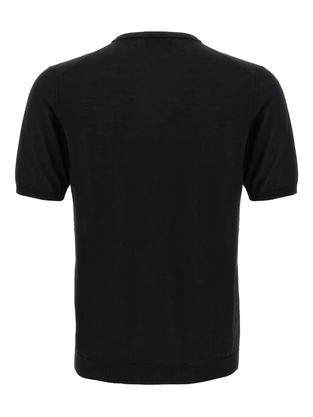 Roberto Collina Gebreid T-shirt Zwart