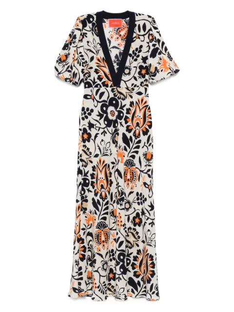 La DoubleJ floral puff-sleeve dress