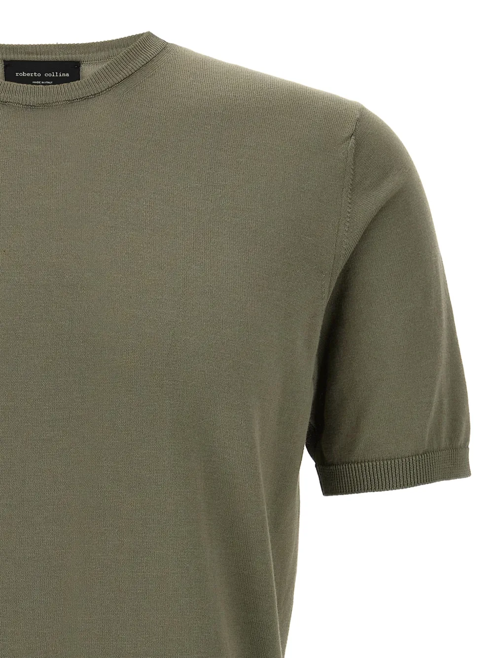 Roberto Collina Gebreid T-shirt Groen