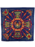 Hermès Pre-Owned 2000-2020 Scarabees Et Pectoraux Silk Scarf scarves - Blue
