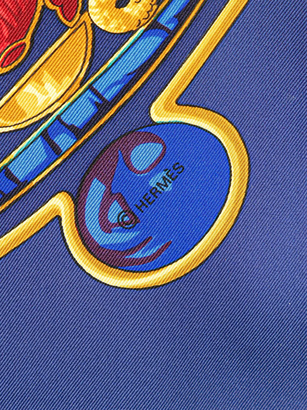 Pre-owned Hermes 2000-2020 Scarabees Et Pectoraux Silk Scarf Scarves