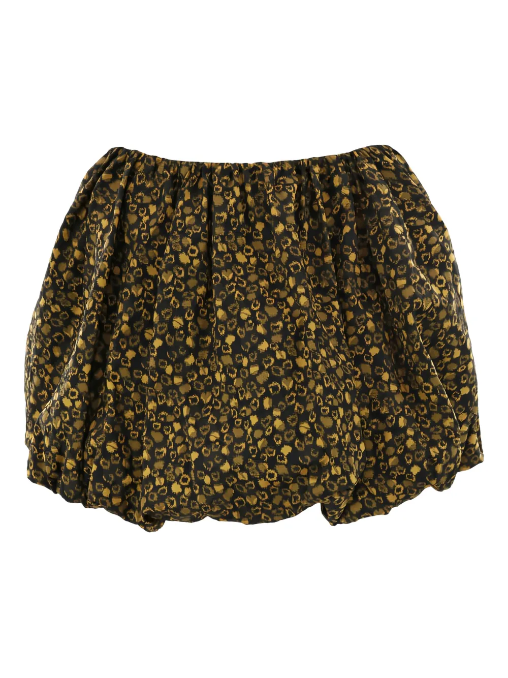 Ulla Johnson Bubble-effect Printed Mini Skirt In Brown