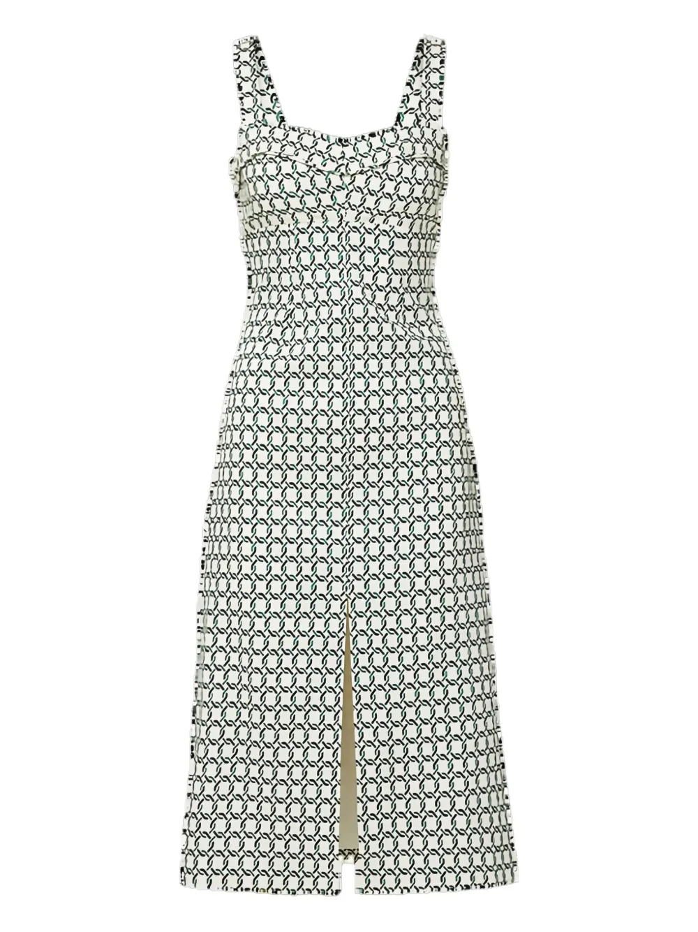 Veronica Beard Colleen geometric-print dress | White | Image 1