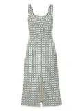 Veronica Beard Colleen geometric-print dress - White