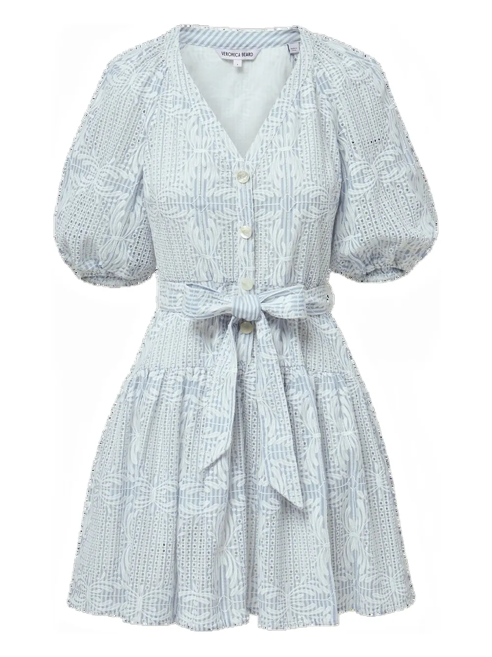 Veronica Beard Bobbie puff-sleeve dress | Blue | Image 1