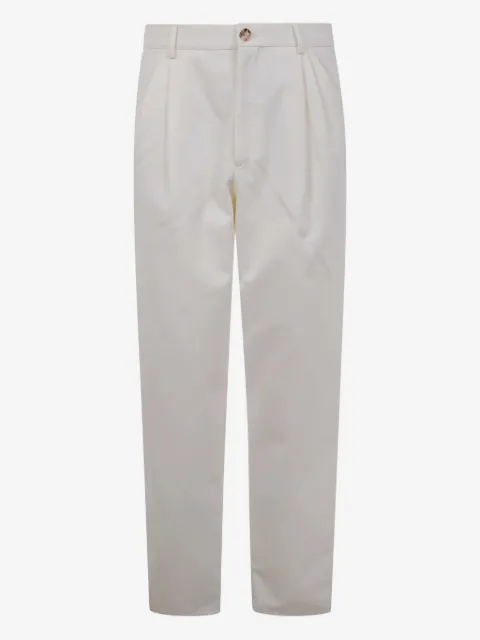 Brunello Cucinelli pleated cotton trousers