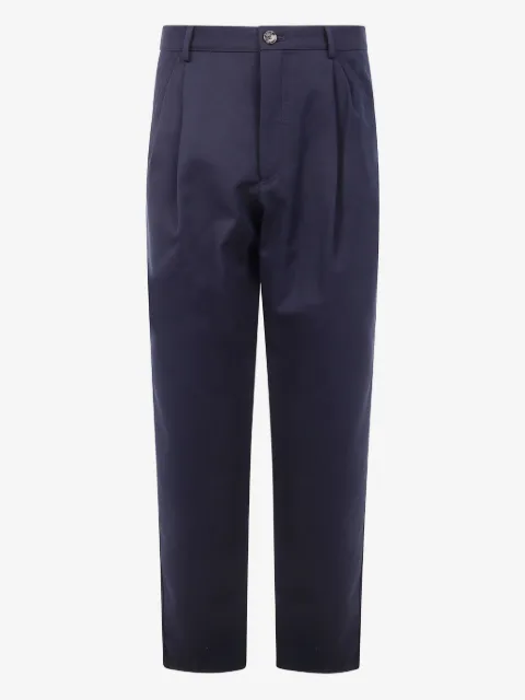 Brunello Cucinelli pleated cotton trousers