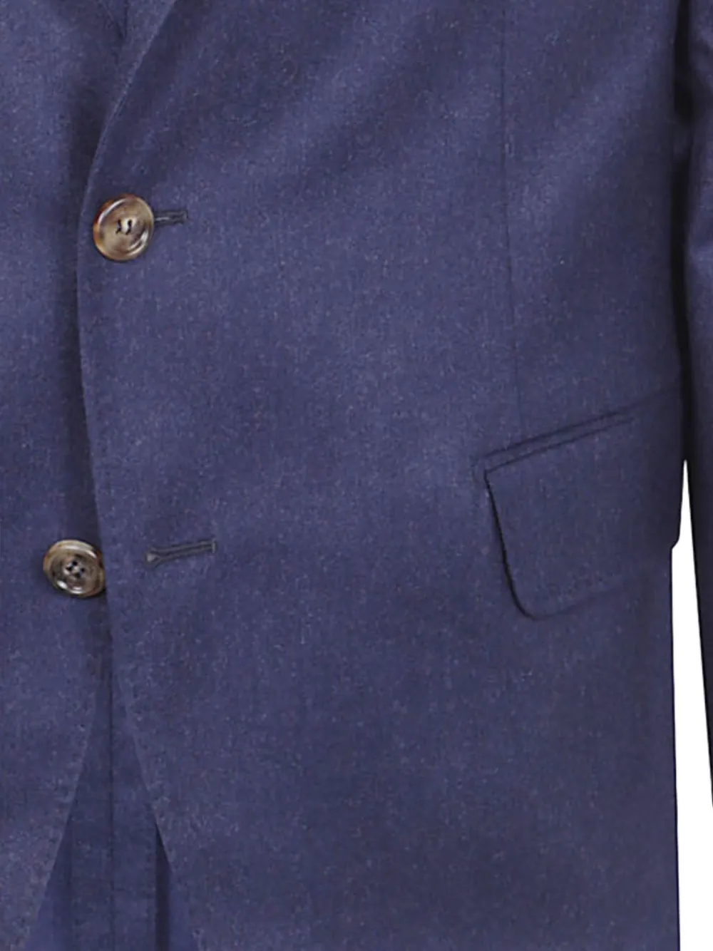 Brunello Cucinelli two-button wool suit Blauw