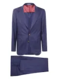 Brunello Cucinelli two-button wool suit - Blue