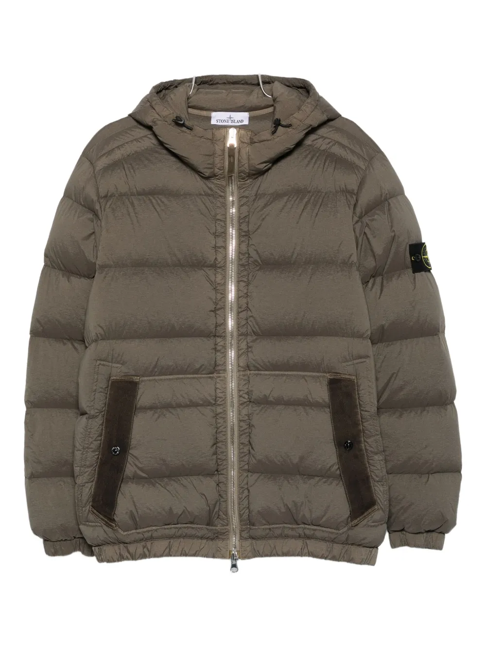 Stone Island hooded padded jacket - Verde