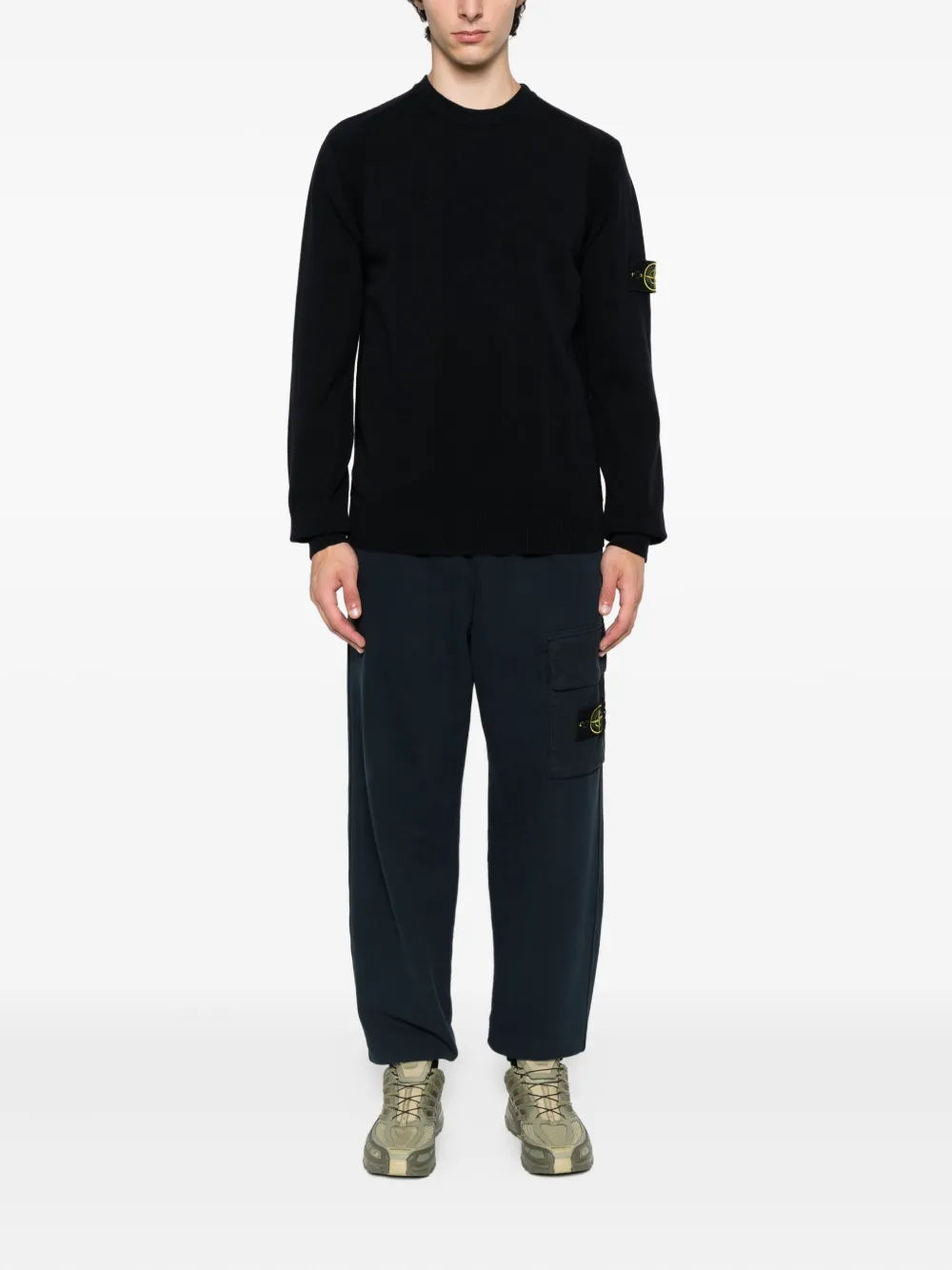 Stone Island cargo-pocket track pants Blauw