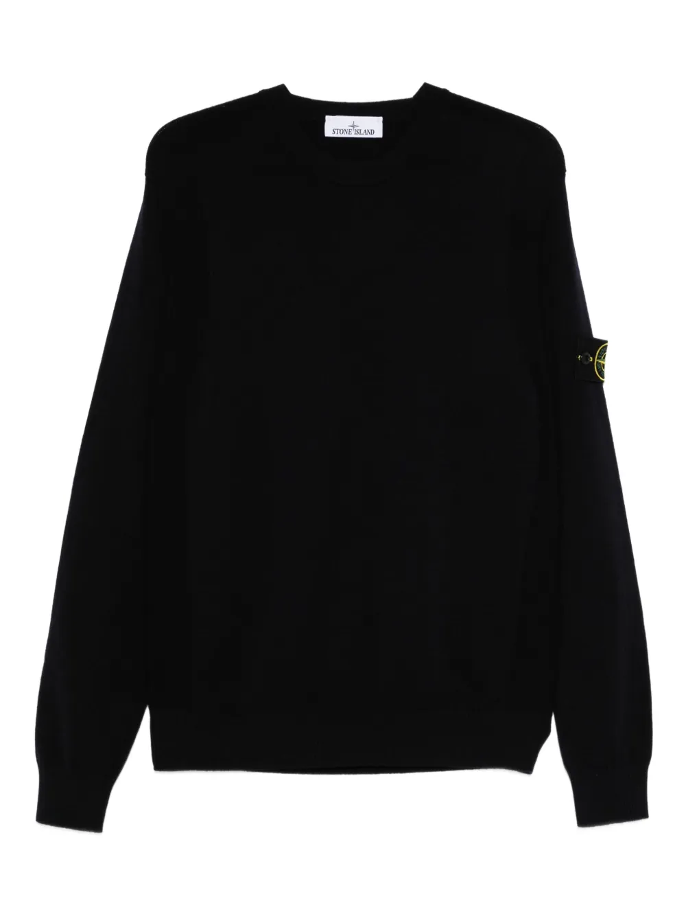 Stone Island Sweater met logopatch Blauw