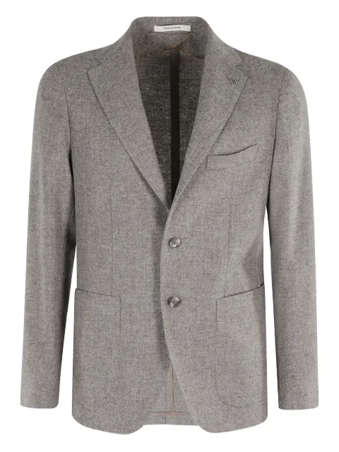 Tagliatore herringbone single-breasted blazer