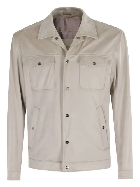 Herno patch-pocket shirt jacket