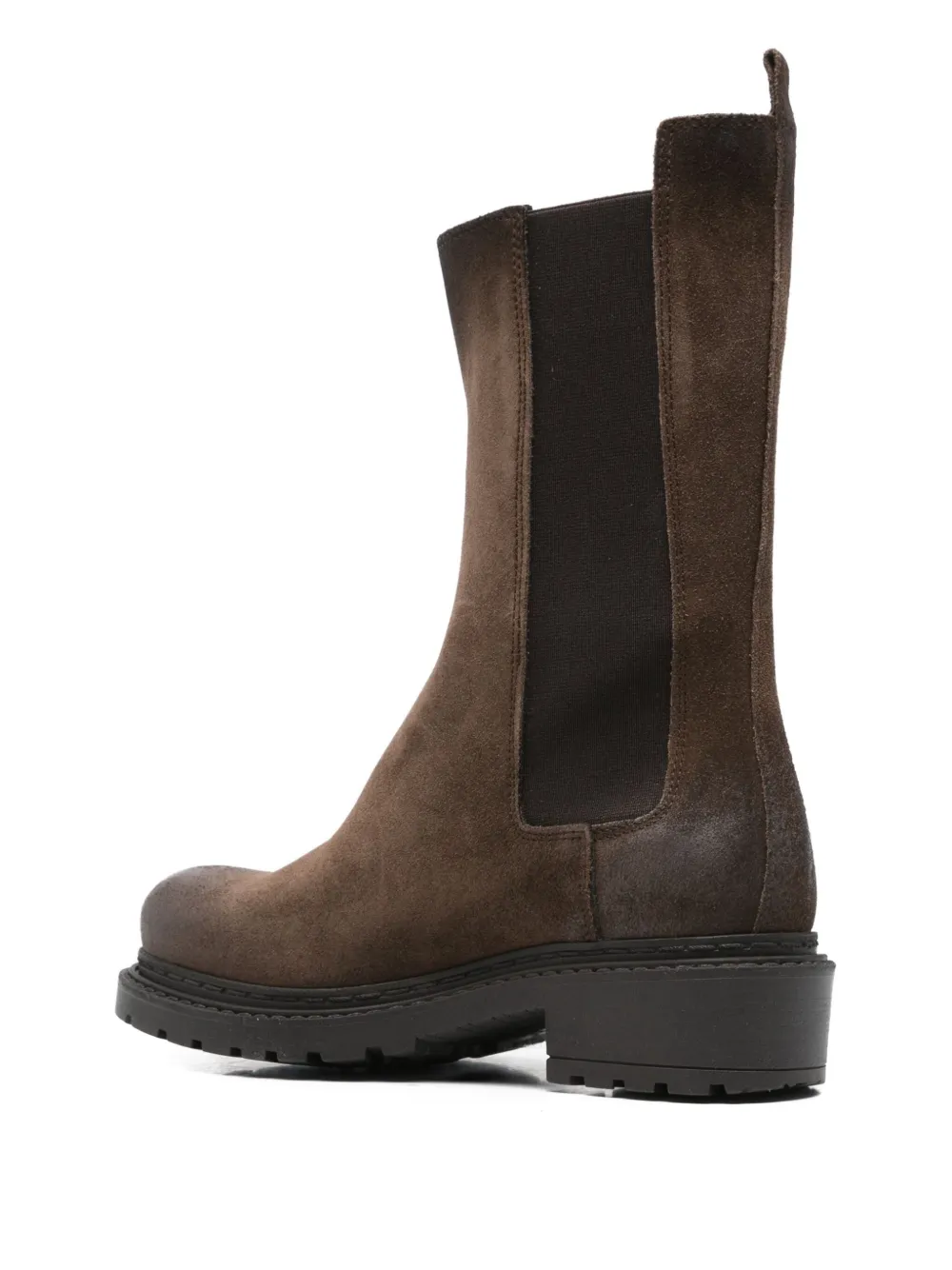 Metisse elastic-panel suede Chelsea boots Brown