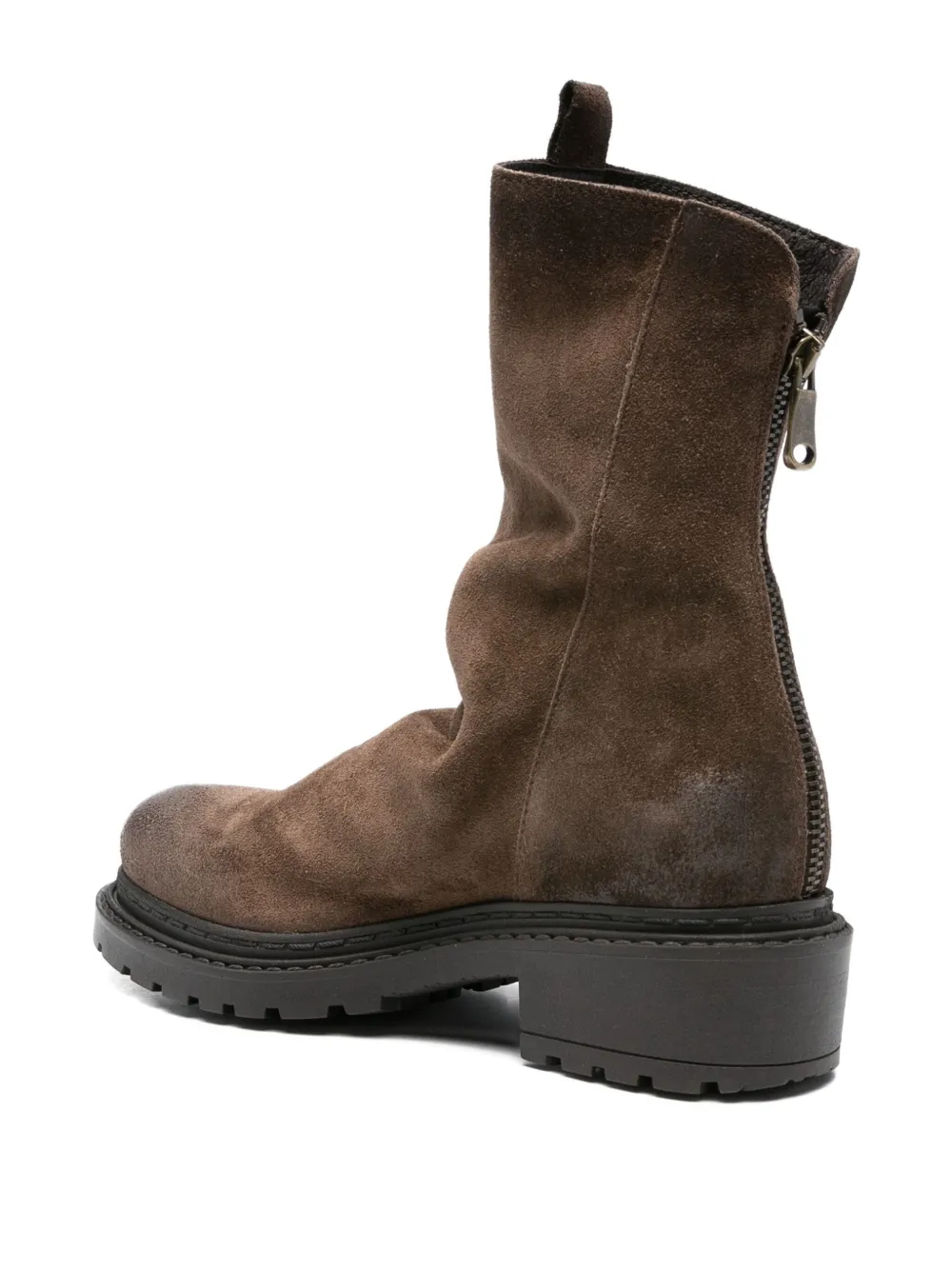 Metisse 40mm slouch calf-suede boots Brown