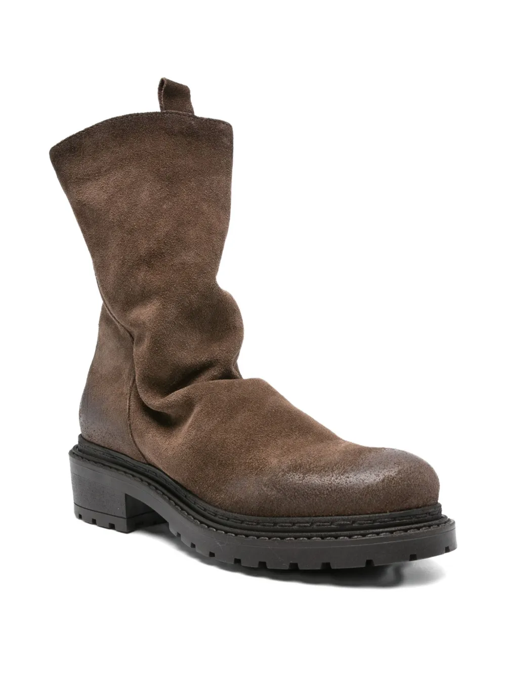 Metisse 40mm slouch calf-suede boots Brown