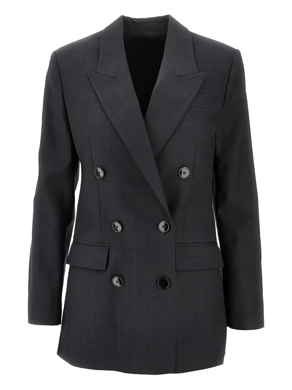 ISABEL MARANT double-breasted checked jacket | Grey | Image 1