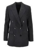 ISABEL MARANT double-breasted checked jacket - Grey