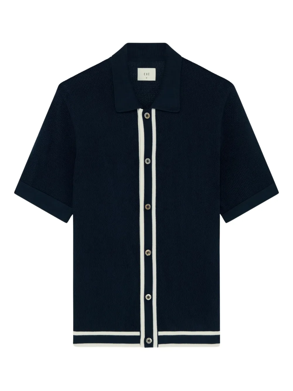 CHÉ textured panelled cardigan | Blue | Image 1