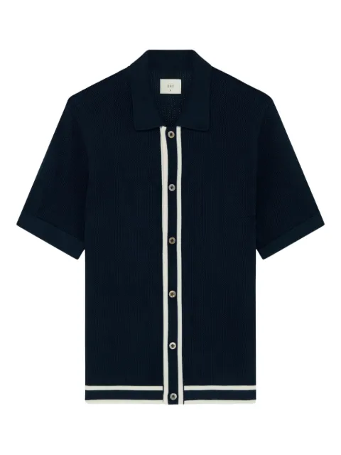 CHÉ textured panelled cardigan