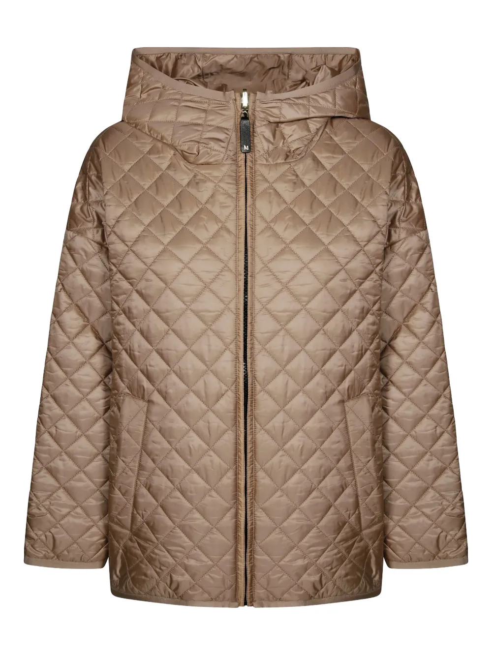 Max Mara Gevoerd jack met capuchon Bruin