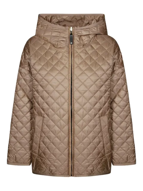 Max Mara quilted hooded jacket