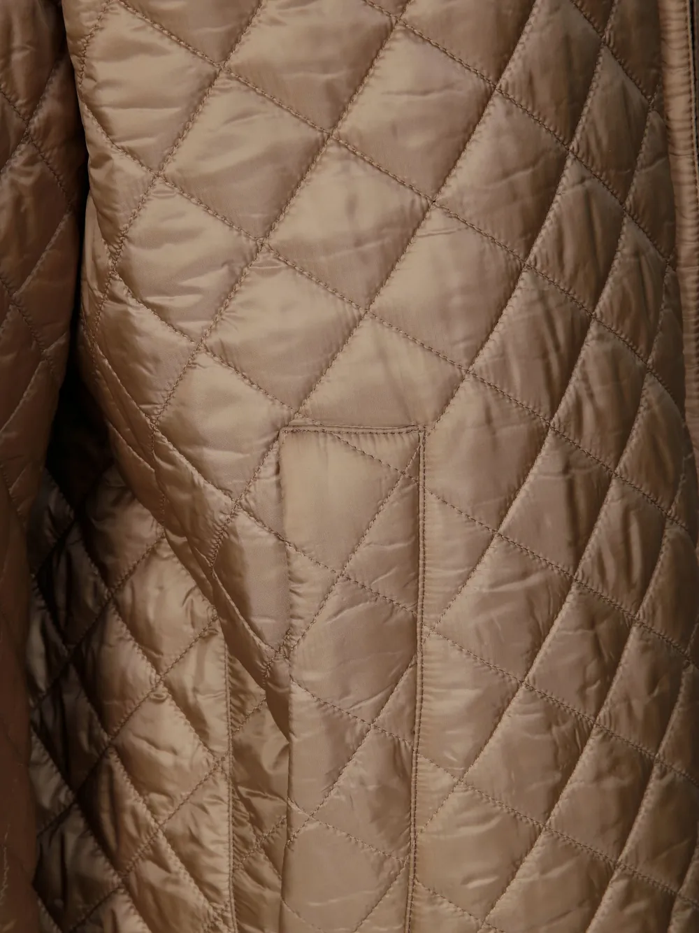 Max Mara Gevoerd jack met capuchon Bruin