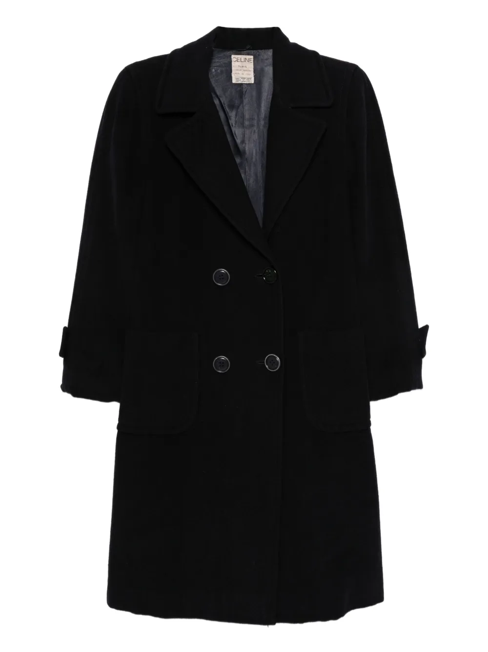 Céline Pre-Owned 1980s ダブルコート - ブルー Céline Pre-Owned 1980s ダブルコート - ブルー