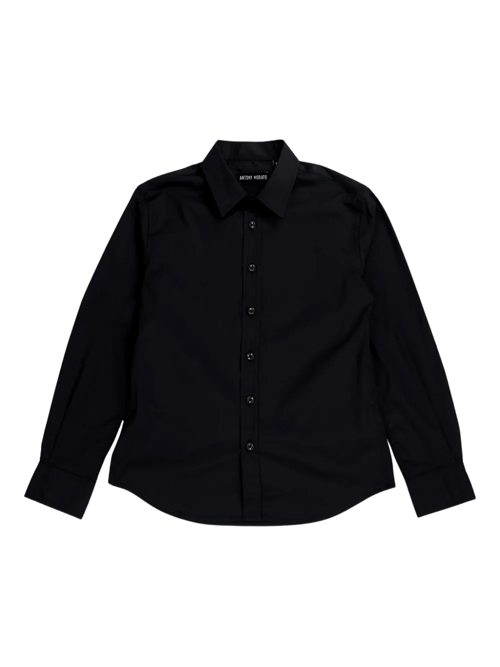 Antony Morato Long-sleeve Button-down Shirt In Black