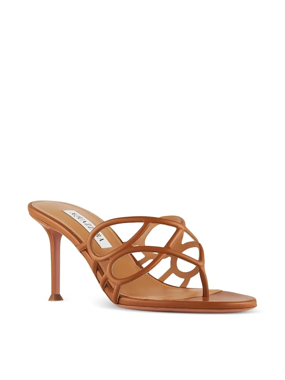 Aquazzura Infinito 75MM leather sandals | Heeled Sandals | Image 2