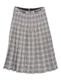 Celine Pre-Owned 1970s plaid pleated skirt - Blue