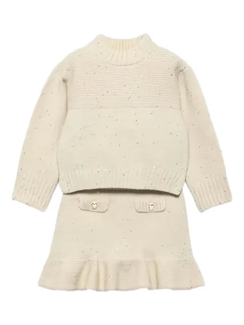 Abel & Lula sequin-embellished skirt set 