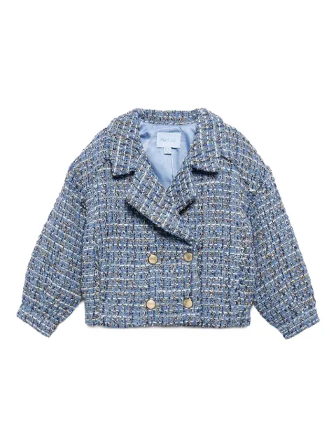 Abel & Lula blazer corto de tweed con doble botonadura
