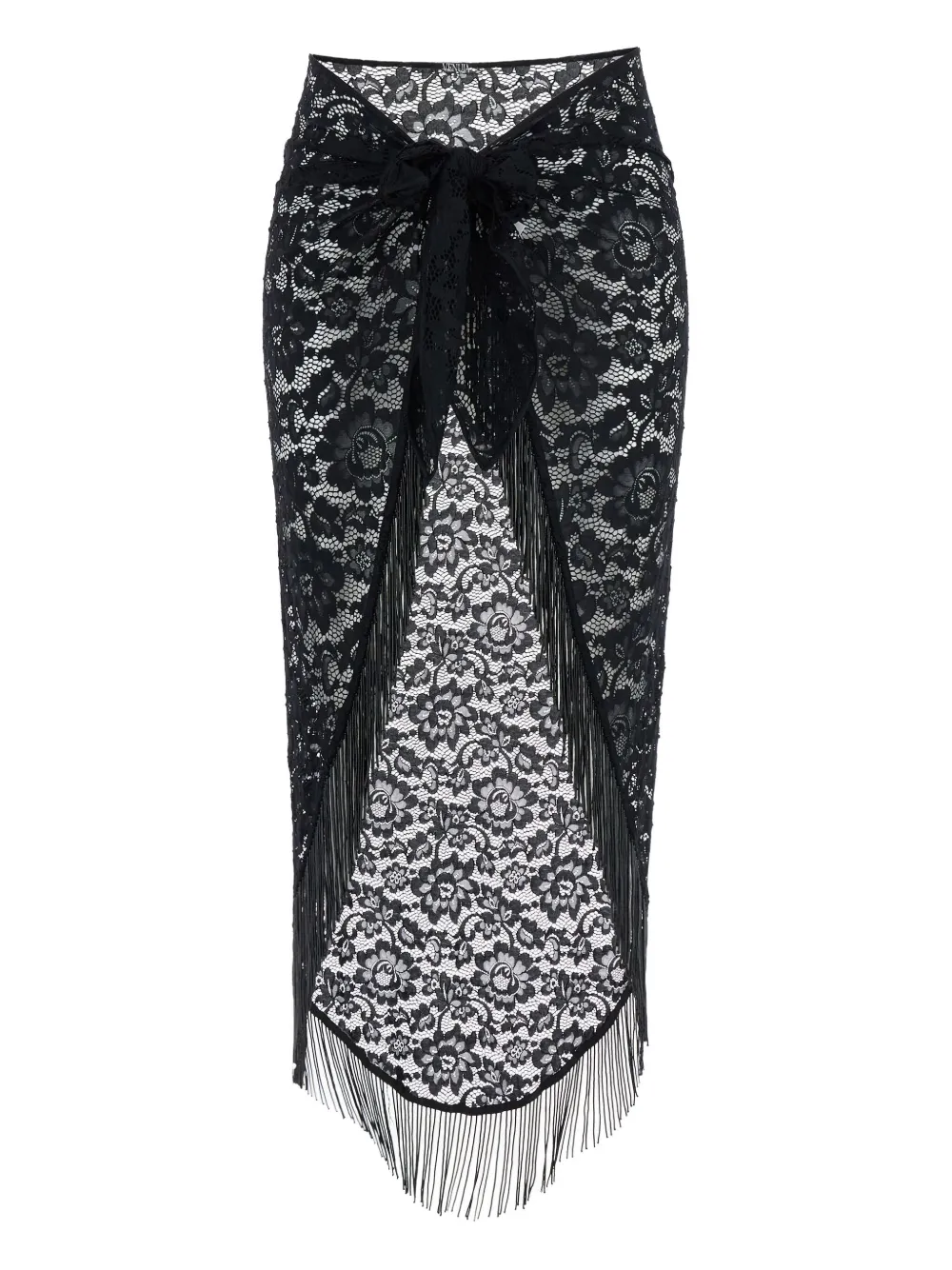 VENUJA lace fringed skirt | Black | Image 1
