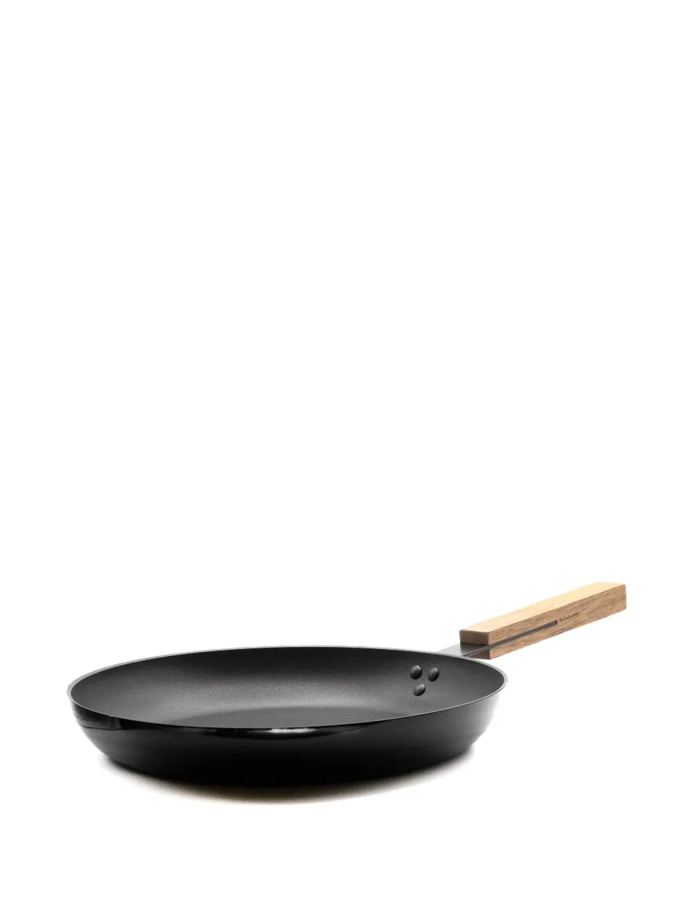 knindustrie wooden-handle frying pan (32cm) - ブラック knindustrie wooden-handle frying pan (32cm) - ブラック