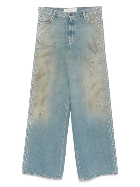 Golden Goose embellished wide-leg jeans