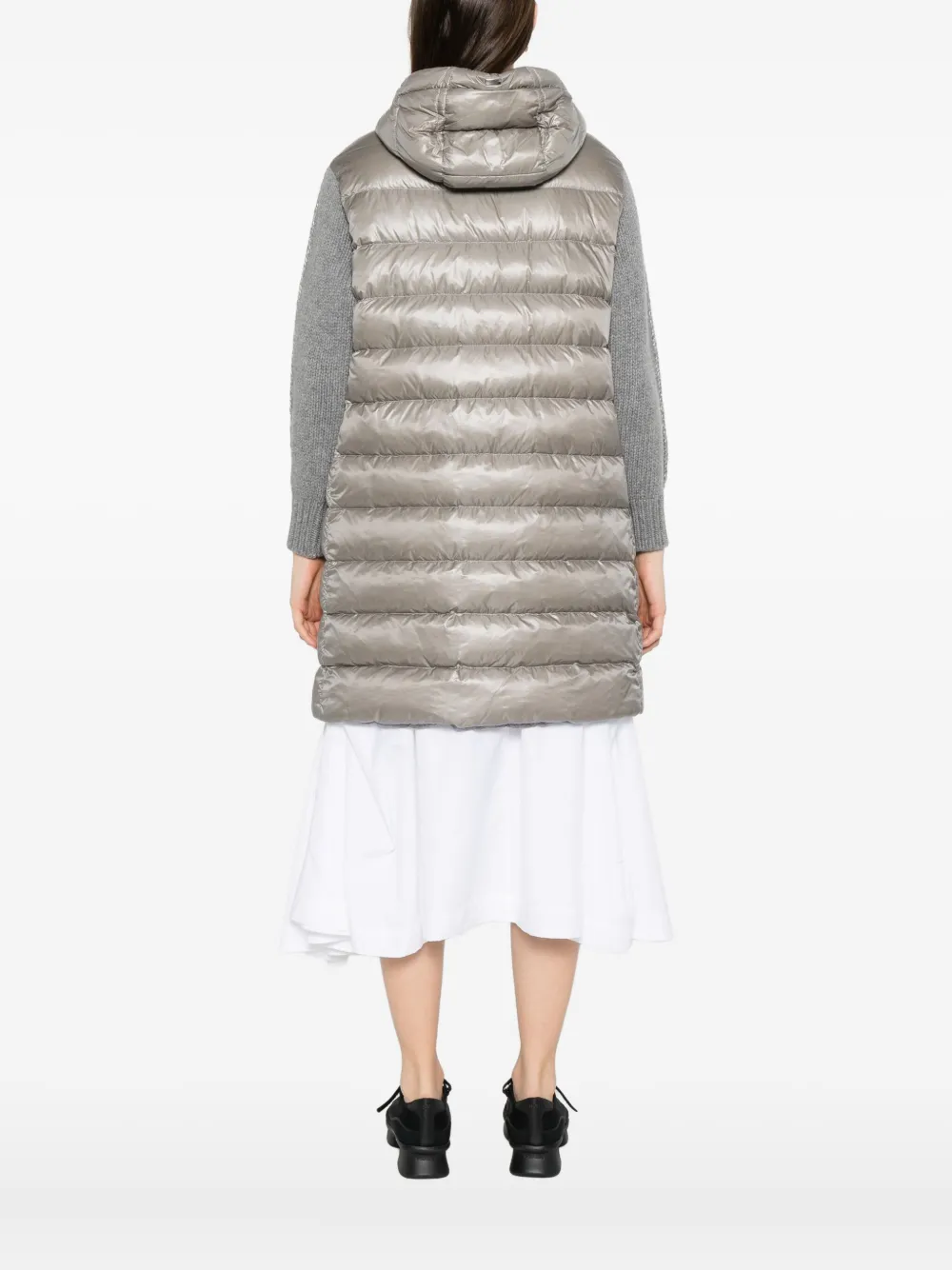 Herno hooded quilted coat Grijs