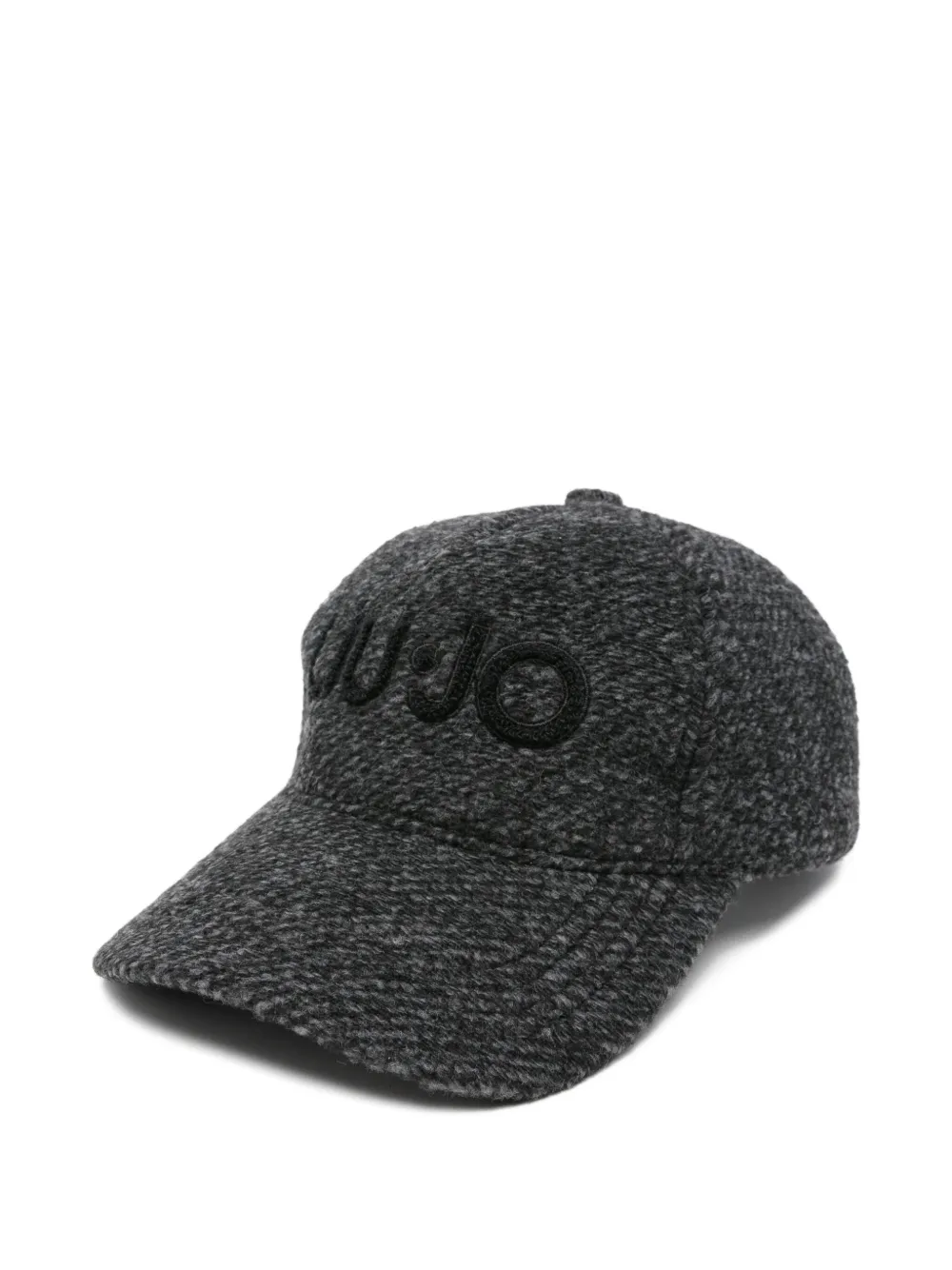 LIU JO logo-embroidered baseball cap Zwart