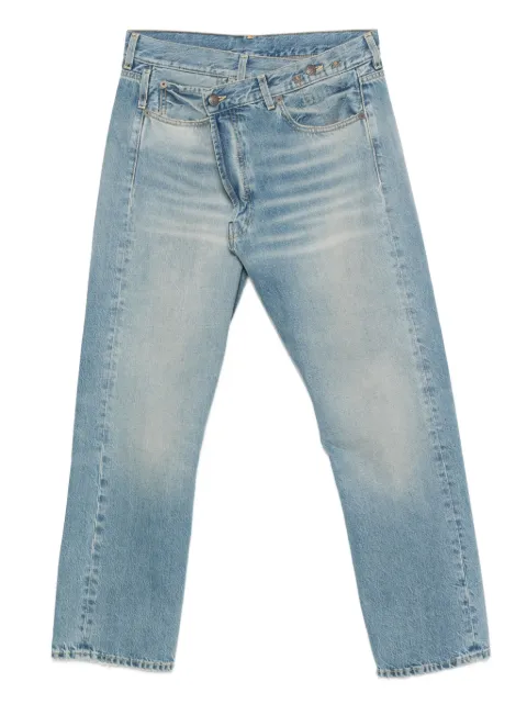 R13 cross-waistband jeans
