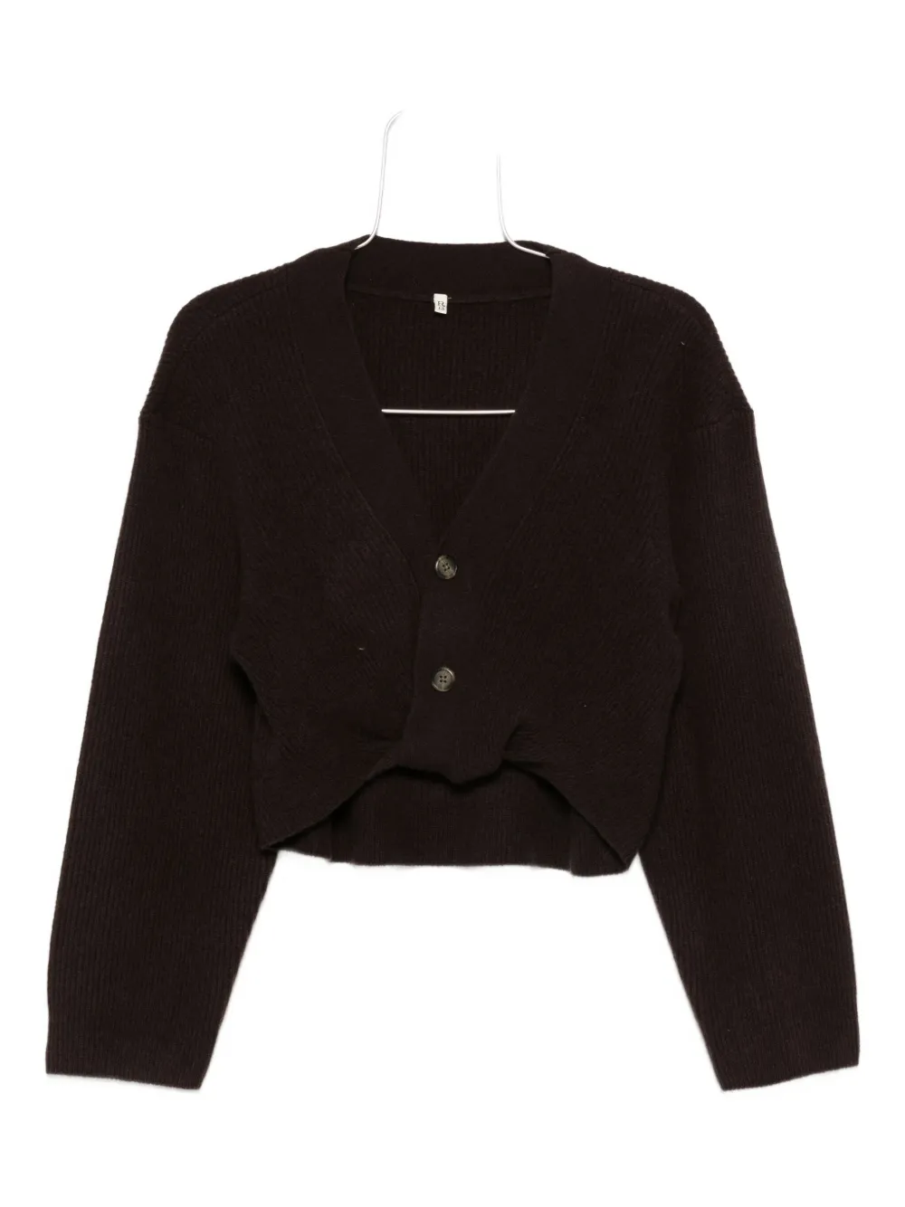 R13 Button-front Cropped Cardigan