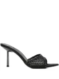 Le Silla 80mm crystal-embellished pointed-toe heeled sandals - Black