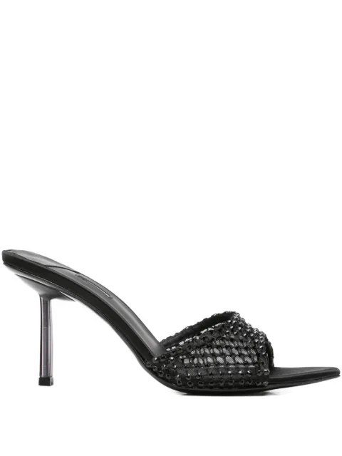 Le Silla 80mm crystal-embellished pointed-toe heeled sandals