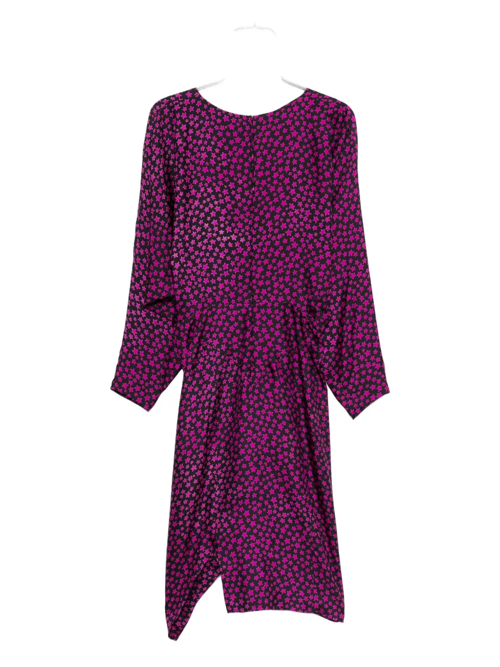 Pre-owned Saint Laurent 2008 Star-print Silk Dress