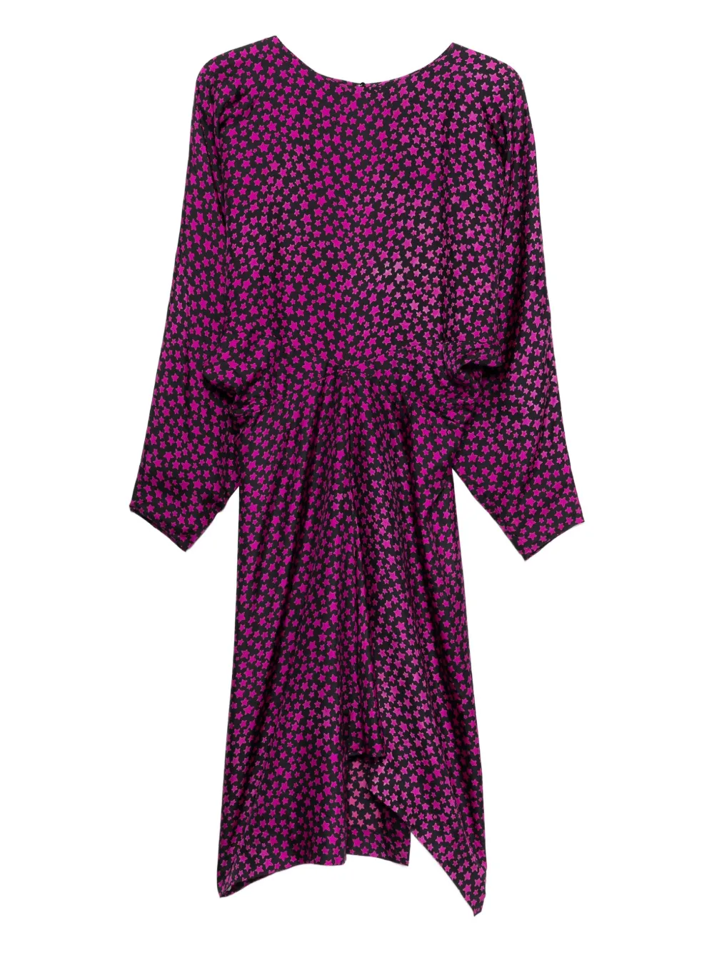 2008 star-print silk dress