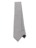 TOM FORD houndstooth-pattern tie - White