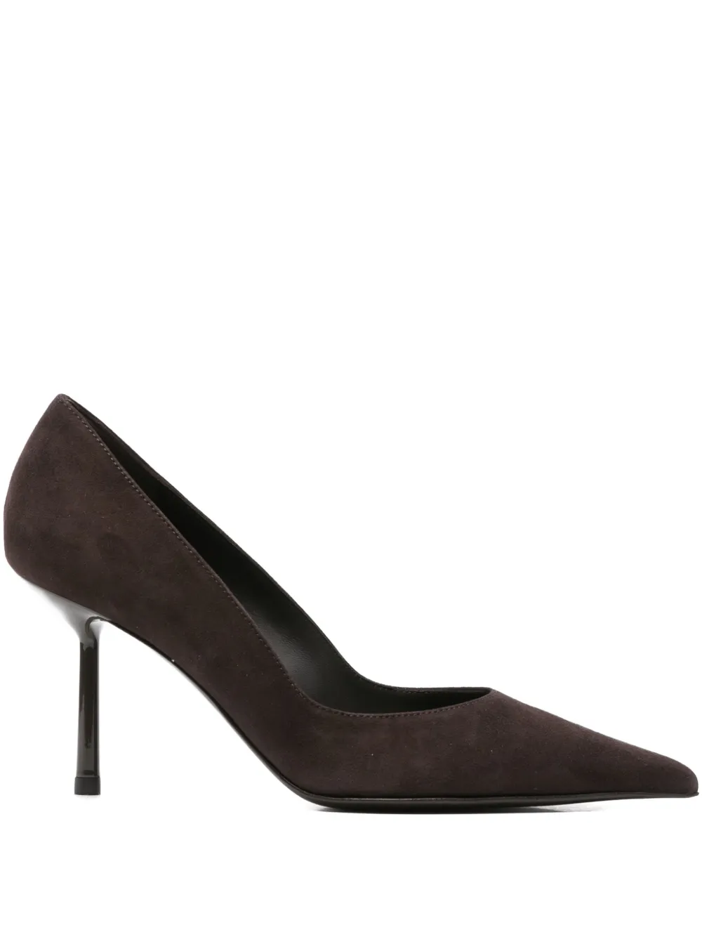 Le Silla 80mm pointed-toe leather pumps Bruin