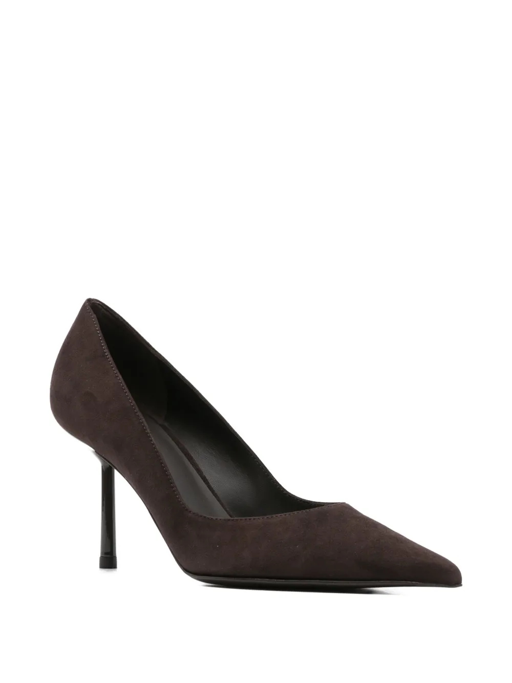 Le Silla 80mm pointed-toe leather pumps Bruin