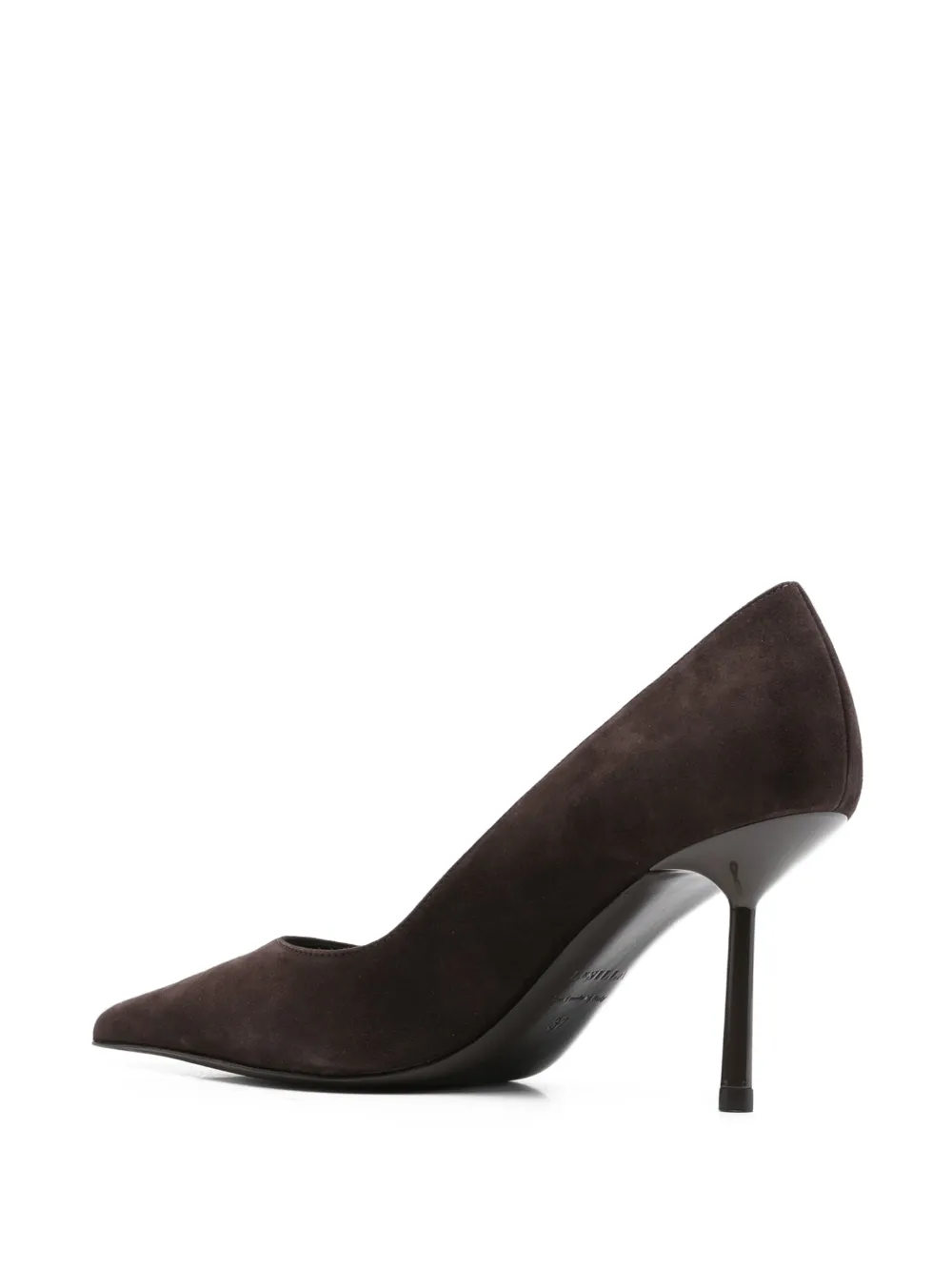 Le Silla 80mm pointed-toe leather pumps Bruin